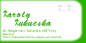 karoly kukucska business card